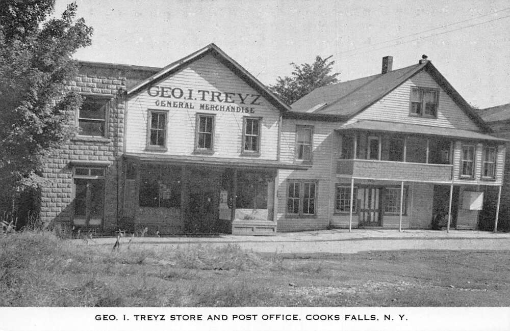 Cooks Falls New York General Store and Post Office Vintage Postcard AA86409